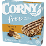 CORNY Free 6-pack Peanut & Choc 6x20g